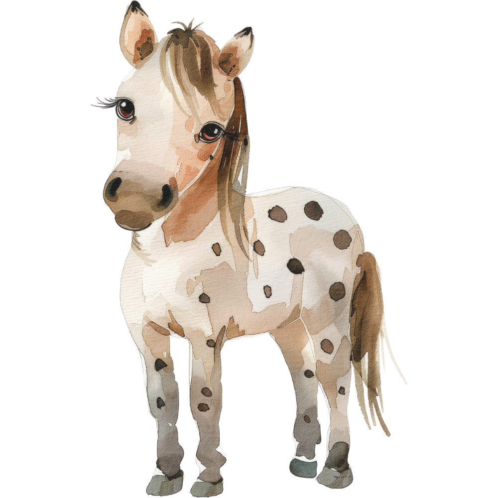 Watercolor Farm Fabric Panel 59