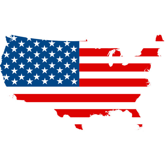 American Flag Icons Fabric Panel 28