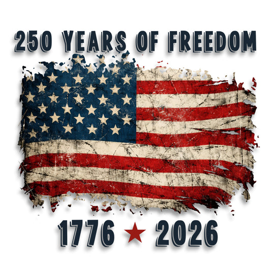250 Years Distressed Flag Fabric Panel 1