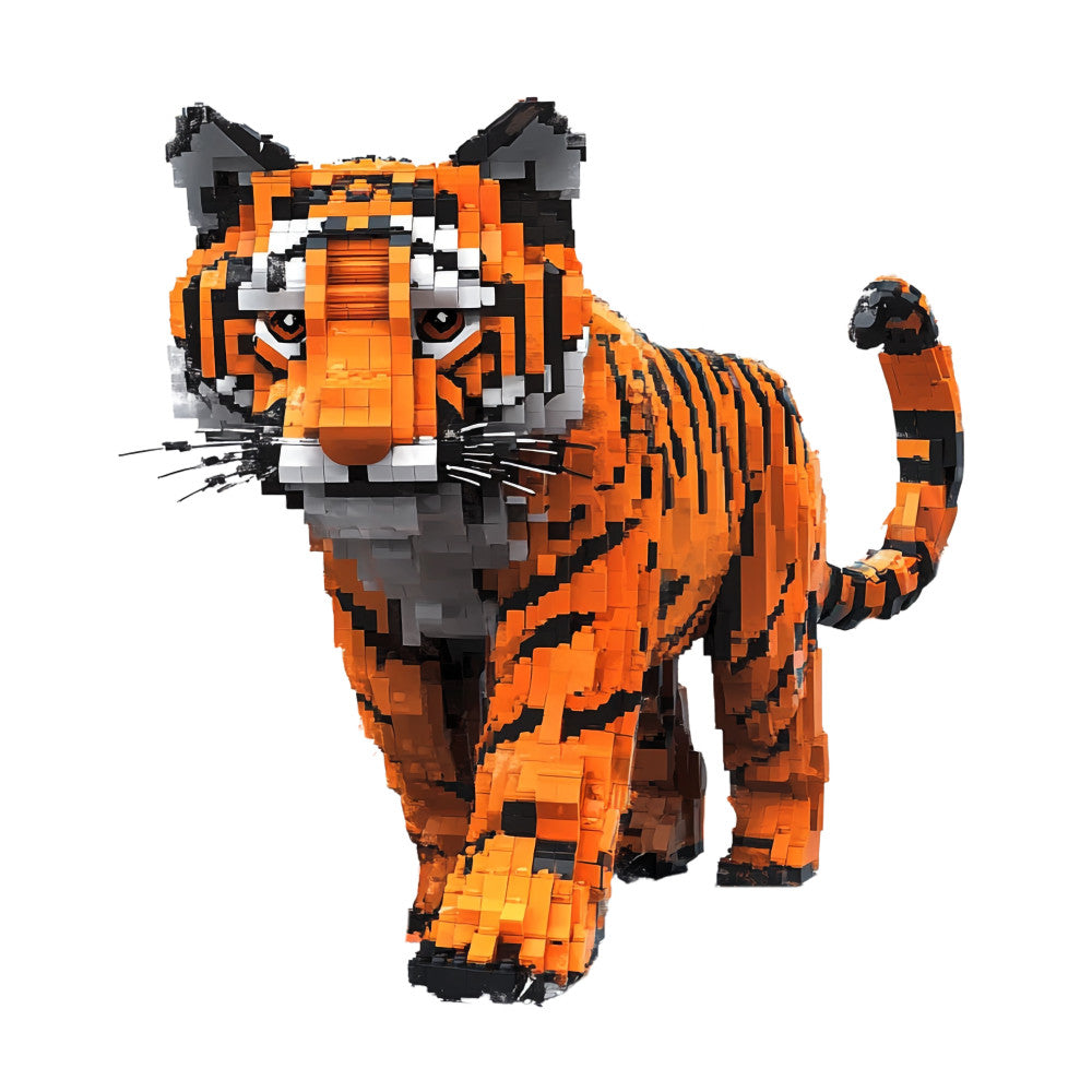 Building Bricks Animals Fabric Panel 18