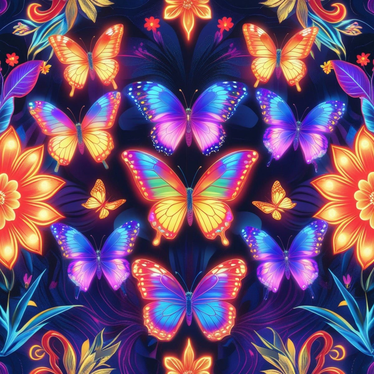 Luminous Wings Pattern 26 Minky Fabric
