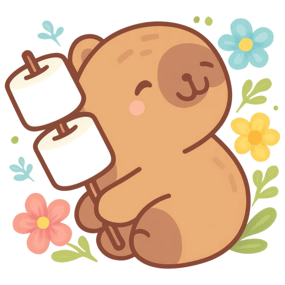 Cartoon Capybara Fabric Panel 20