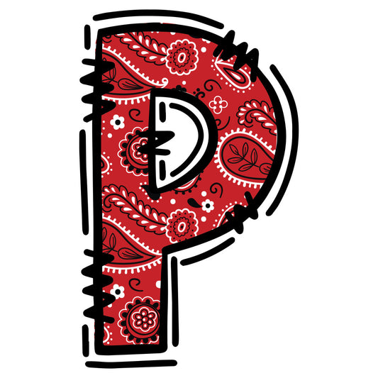 Cowboy Alphabet Fabric Panel 17