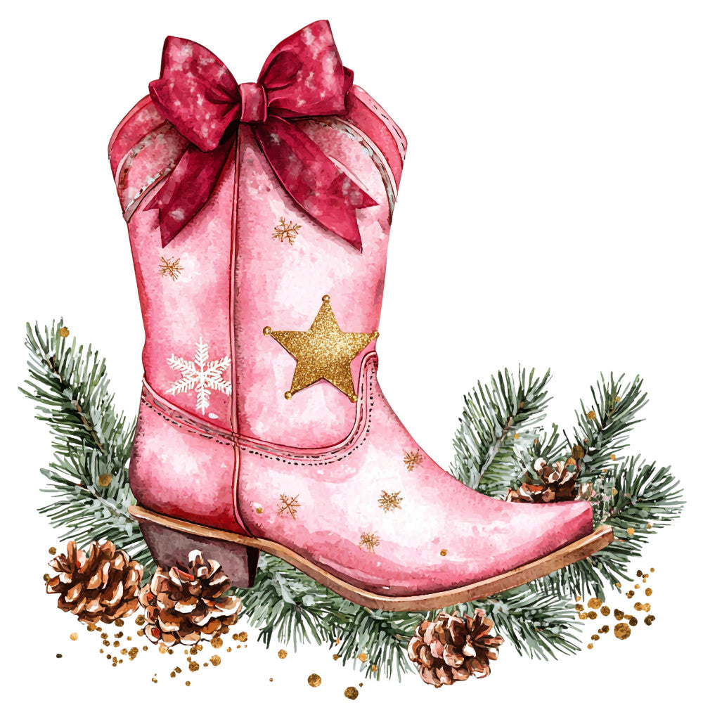 Cowboy Christmas Fabric Panel 5