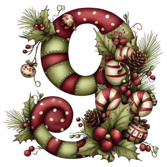 wine red, sage green, cream, burgundy, festive, christmas, holiday, striped, ornaments, candy canes, pine cones, holly, berries, vintage, whimsical, traditional, decorative, seasonal, winter, festive design, ribbon detail, polka dot, baubles, evergreen, rustic, elegant, nostalgic, retro, striped ornaments, metallic accents
