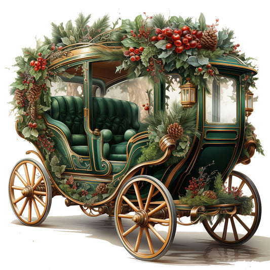 Elegant Christmas Fabric Panel 4