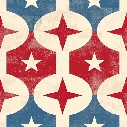 Distressed Patriotic Pattern 12 Quilting Cotton Fabric