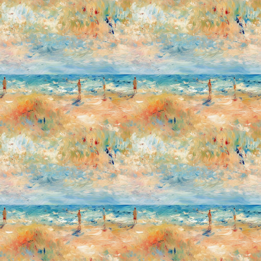 Monet Inspired Art Pattern 10 Quilting Cotton Fabric