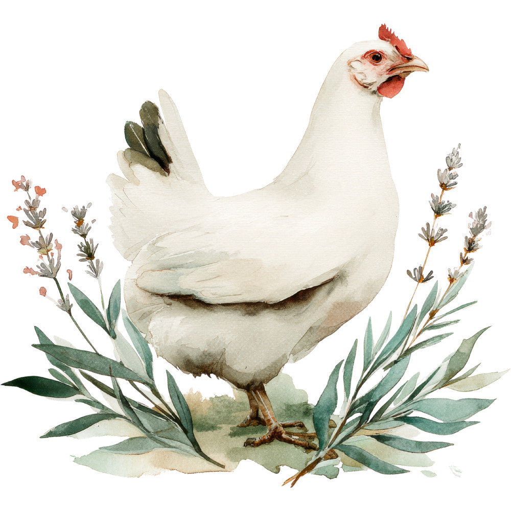 Farmhouse Chicken Decor Fabric Panel 15