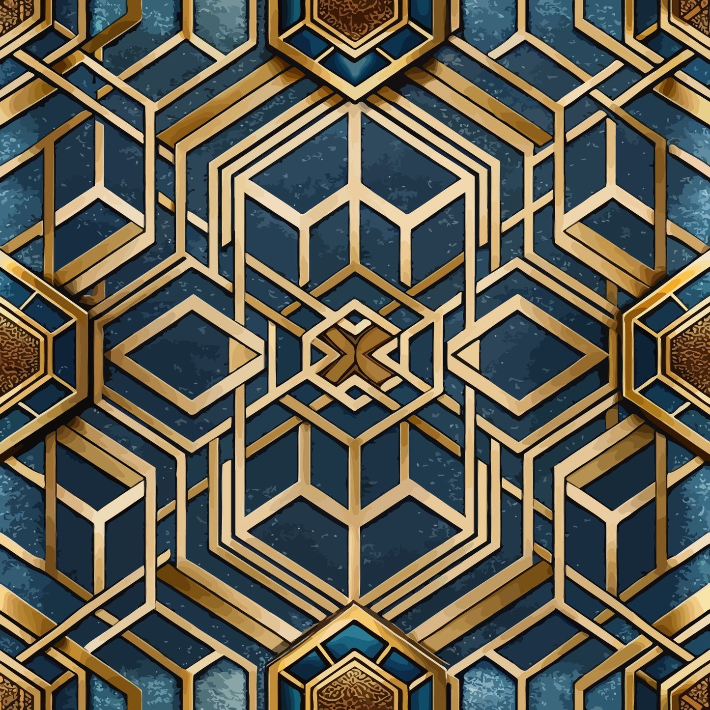 Art Deco Pattern 35 Quilting Cotton Fabric