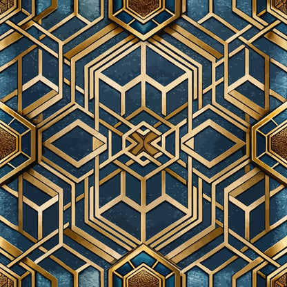 Art Deco Pattern 35 Quilting Cotton Fabric