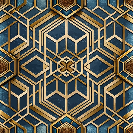 Art Deco Pattern 35 Quilting Cotton Fabric