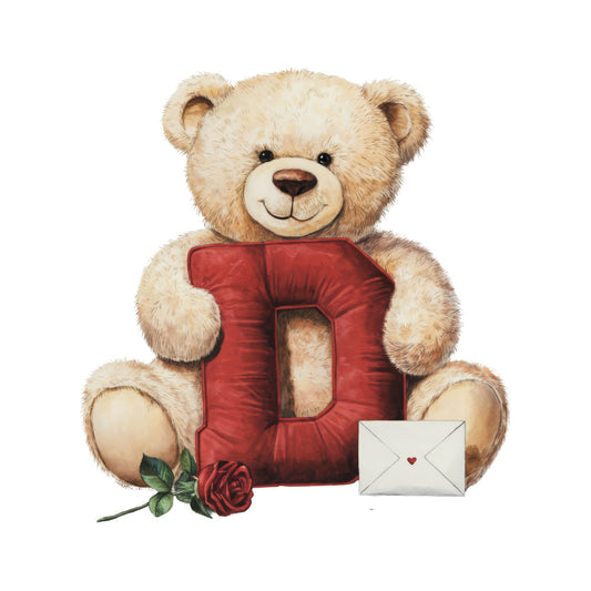 Valentines Day Alphabet Fabric Panel 14
