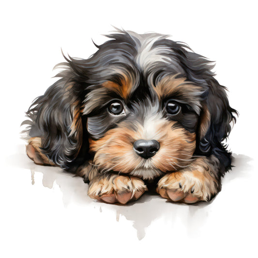 Cute Cavapoos Fabric Panel 56