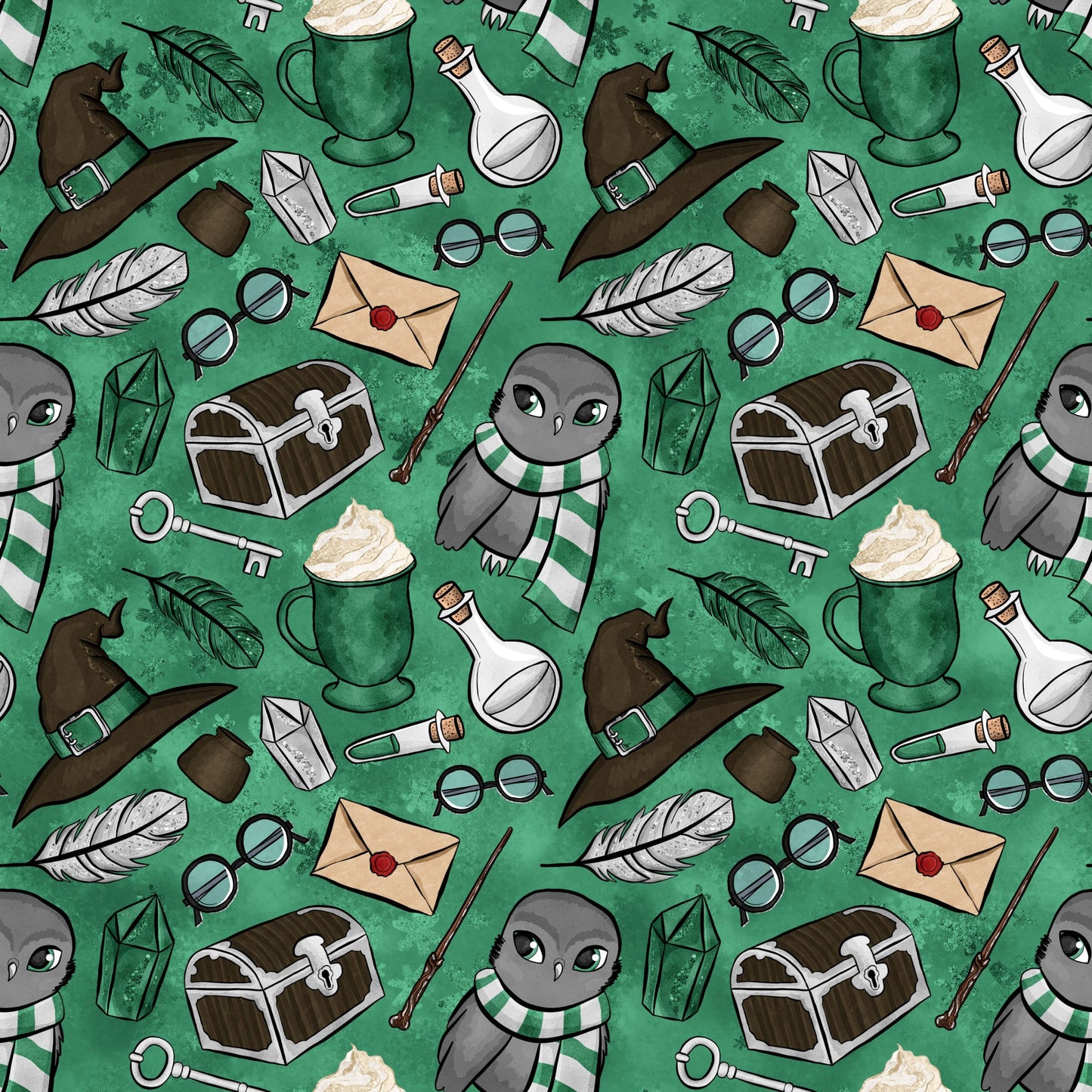 Wizard Magic School Pattern 26 Quilting Cotton Fabric
