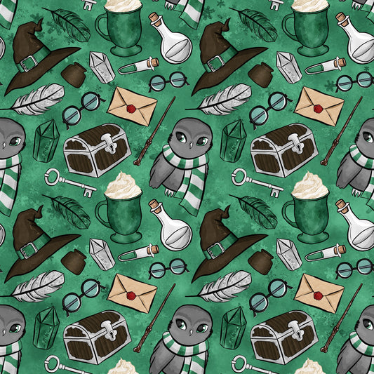 Wizard Magic School Pattern 26 Quilting Cotton Fabric