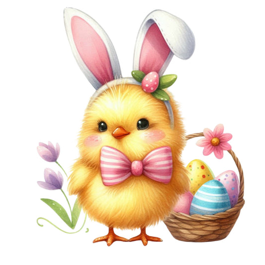 Pastel Chicks Fabric Panel 28