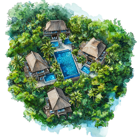 Thailand Resort Fabric Panel 7