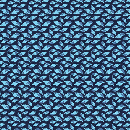 Maritime Blues Pattern 13 Minky Fabric