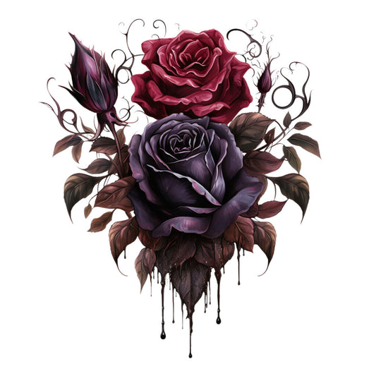 Gothic Floral Fabric Panel 37