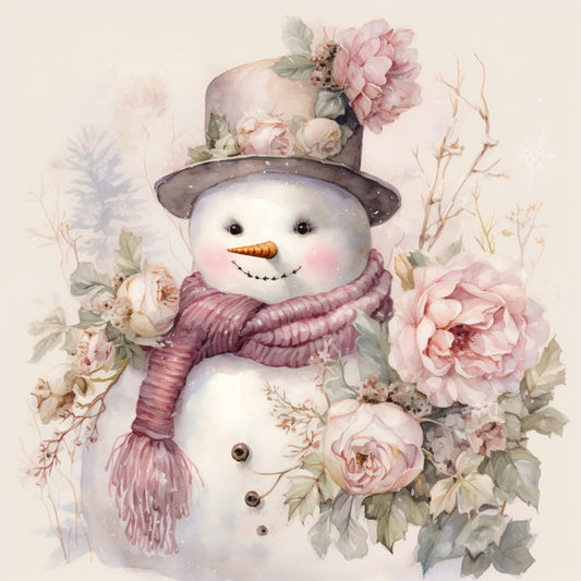 Classic Snowman Fabric Panel 35