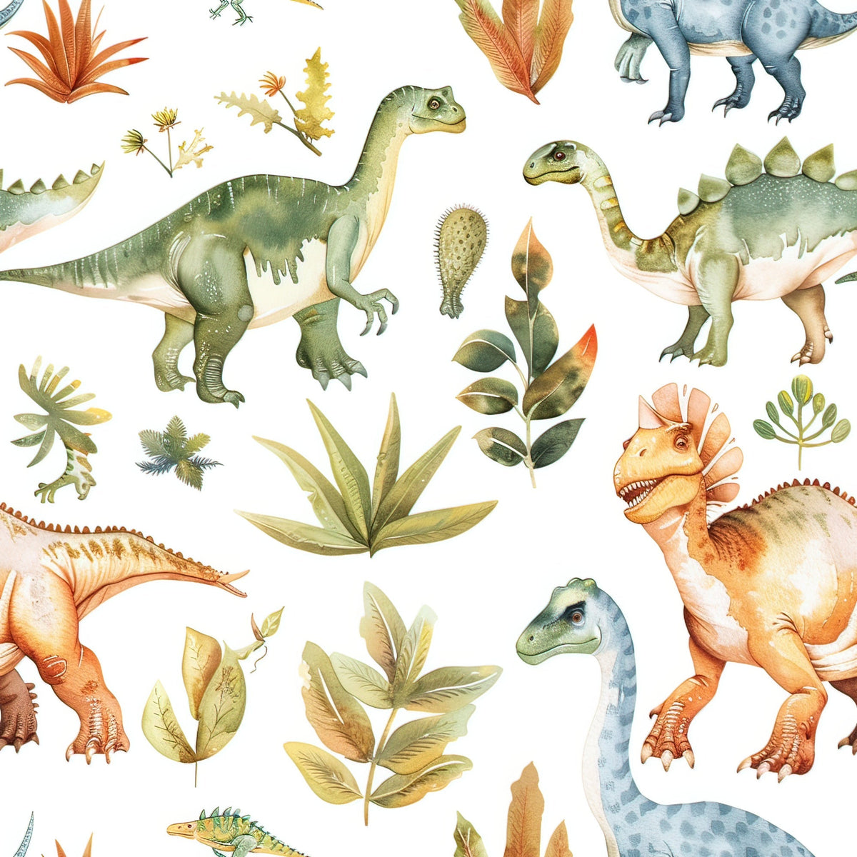 Prehistoric Pals Pattern 7 Minky Fabric