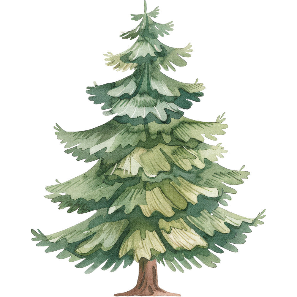 Watercolor Farm Fabric Panel 17