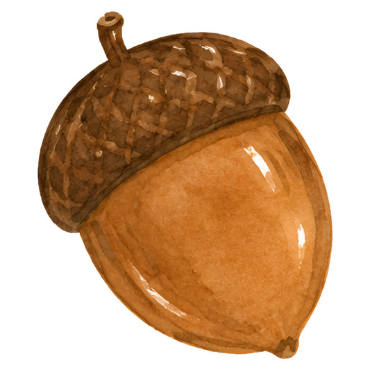 acorn, autumn, fall, nature, woodland, forest, tan, brown, bronze, copper, tan brown, natural tones, earthy colors, seasonal, harvest, botanical, rustic, farmhouse, traditional, autumn leaves, fall harvest, acorn motif, woodland theme, nature inspired, country, neutral palette, textured, dimensional