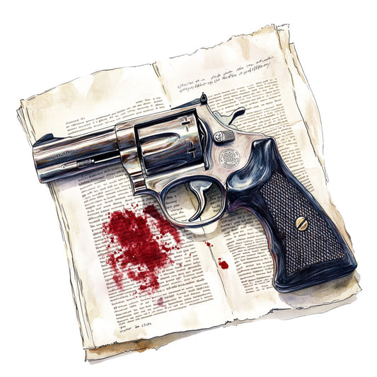 Murder Mystery Fabric Panel 22