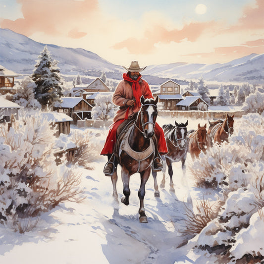 A Country Christmas Fabric Panel 92
