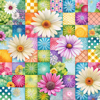 Spring Patchwork Pattern 31 Quilting Cotton Fabric