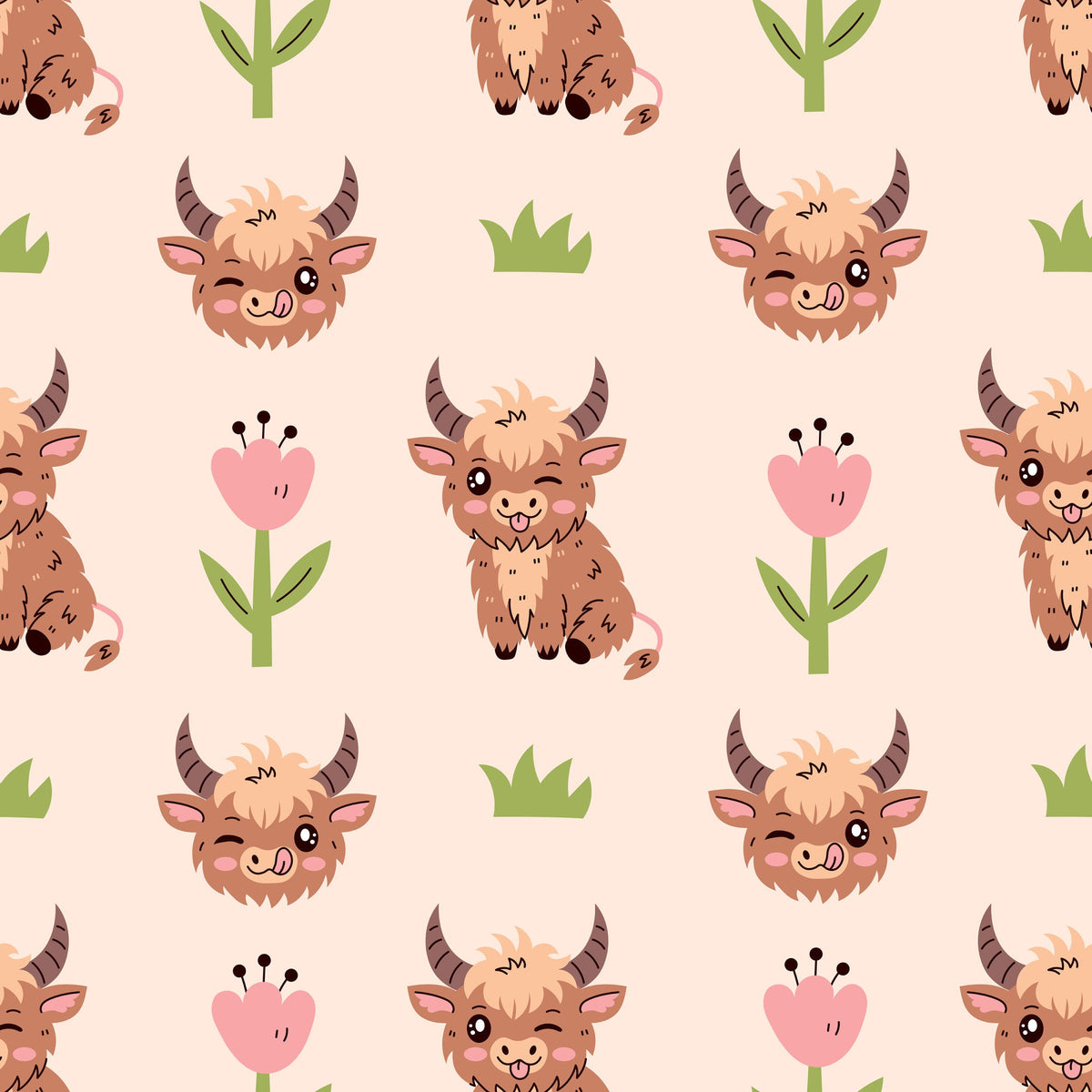 Moo Meadow Pattern 10 Minky Fabric