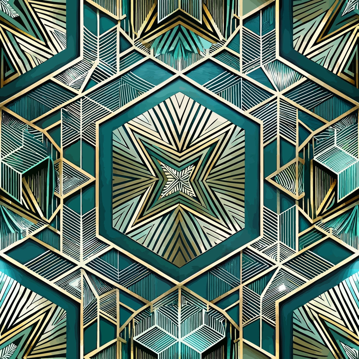Gilded Gatsby Pattern 13 Minky Fabric