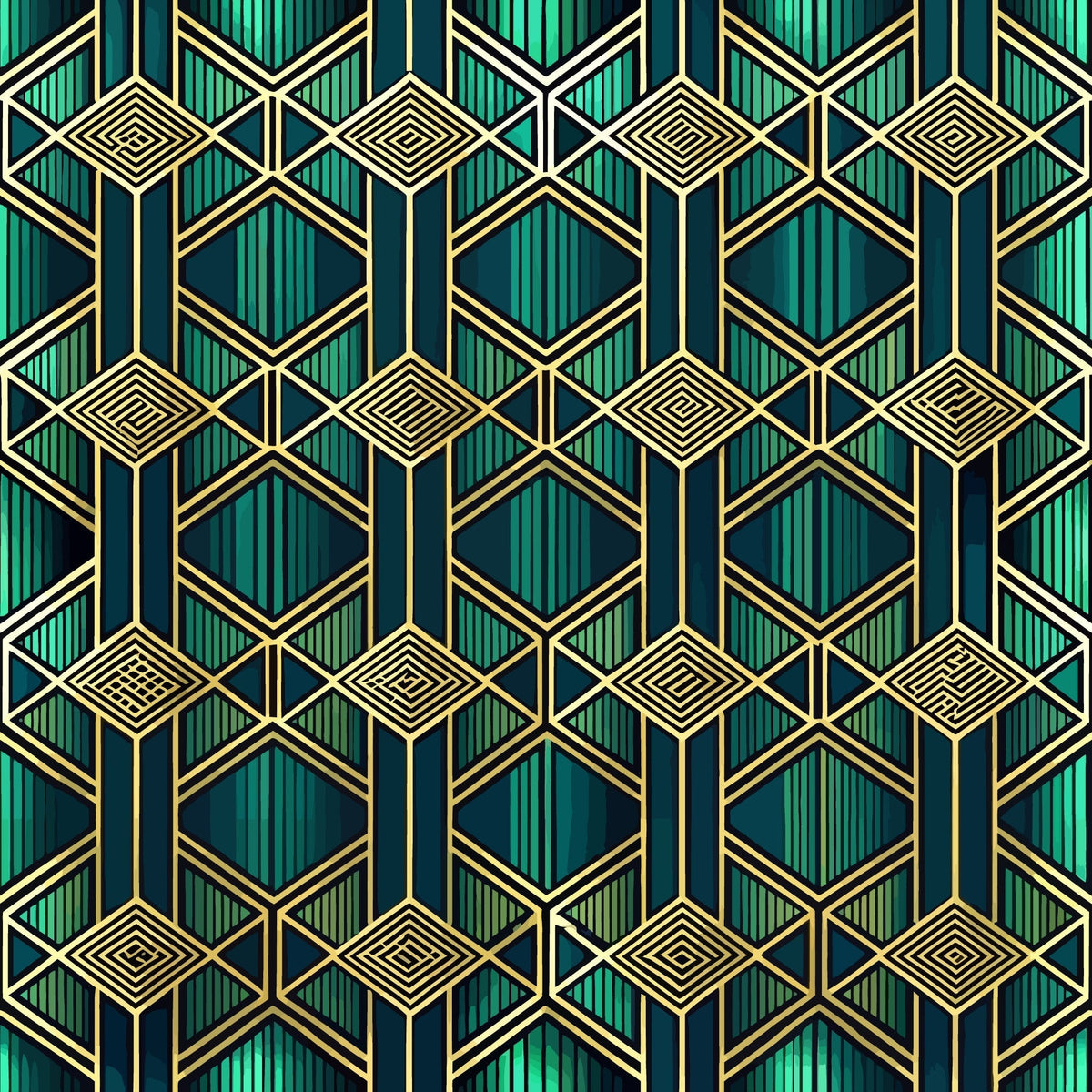 Gilded Gatsby Pattern 22 Minky Fabric