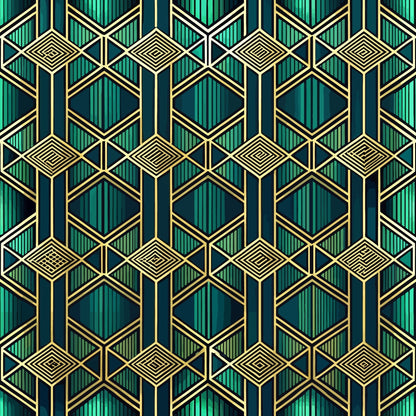 Gilded Gatsby Pattern 22 Minky Fabric