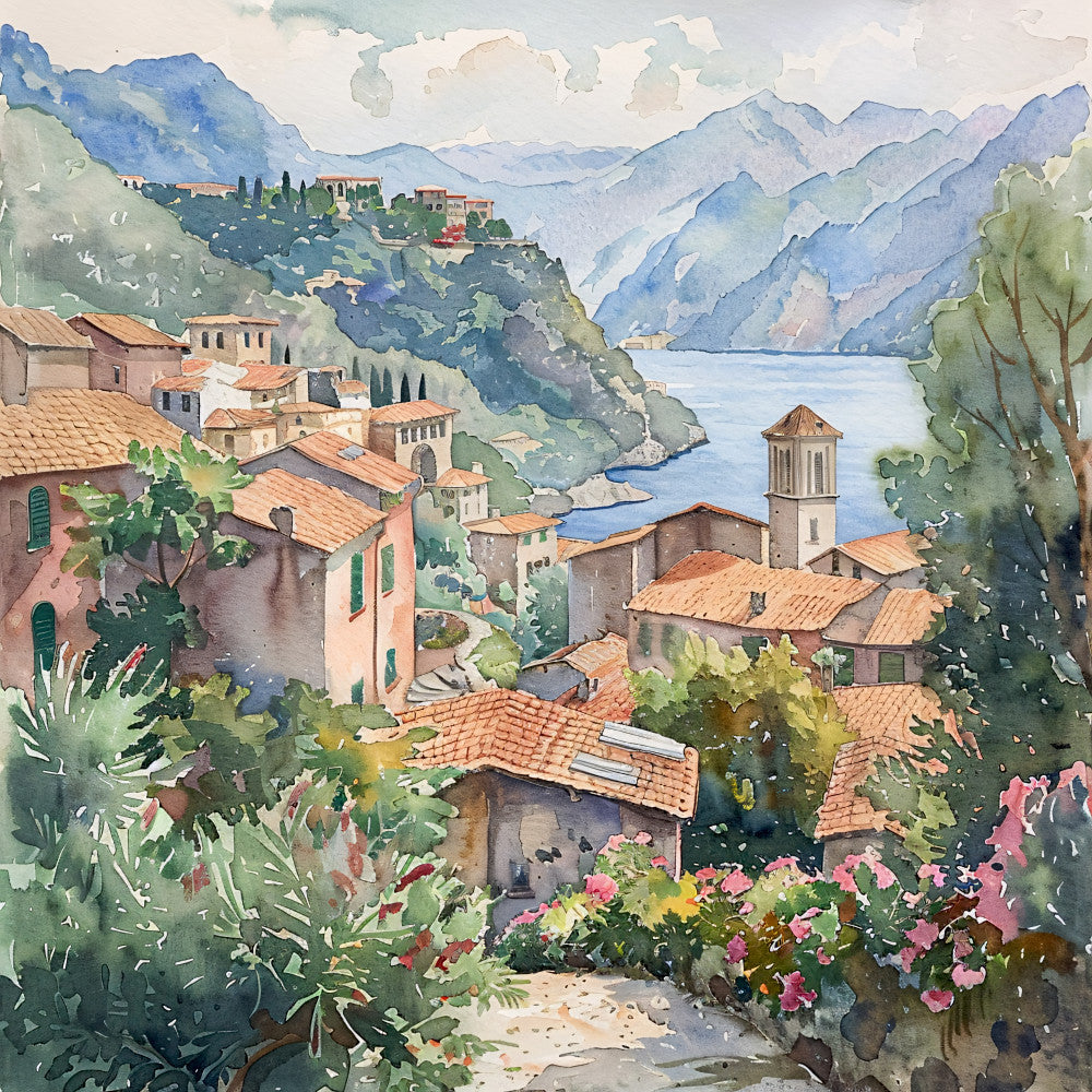 Italy Travel Art Fabric Panel 7