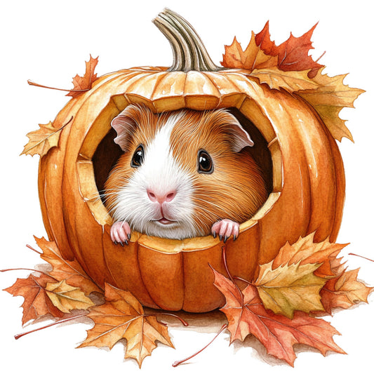Cute Guinea Pigs Fabric Panel 22