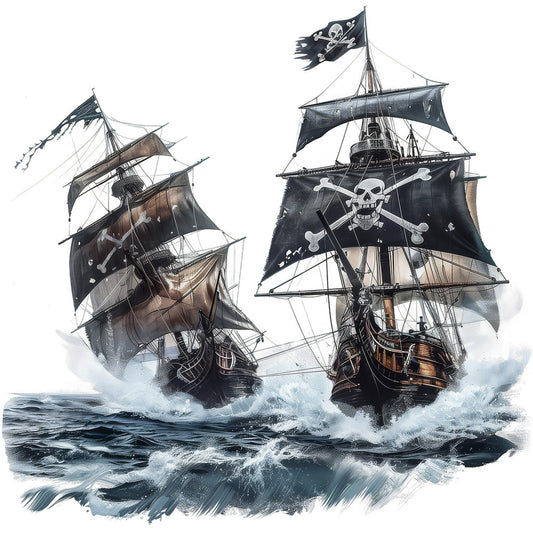 Pirate Jolly Fabric Panel 25