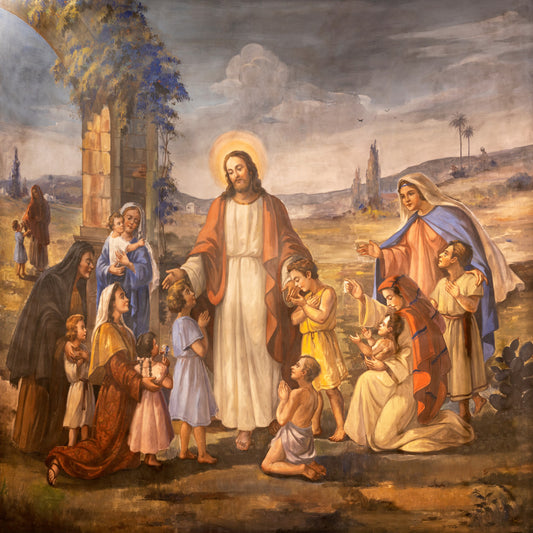 Jesus Teaching Fabric Panel 1