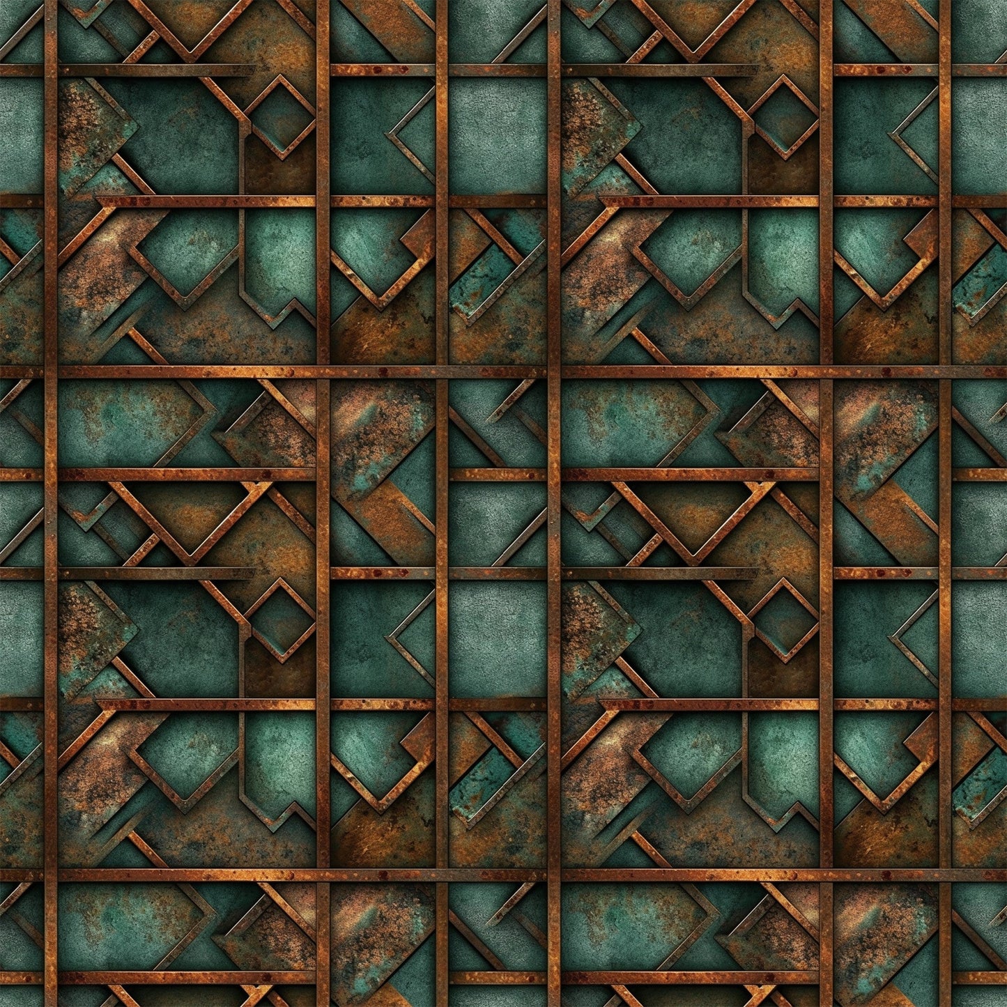 Rusted Iron Metal Textures Pattern 7 Quilting Cotton Fabric