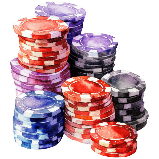 Watercolor Bingo Fabric Panel 6