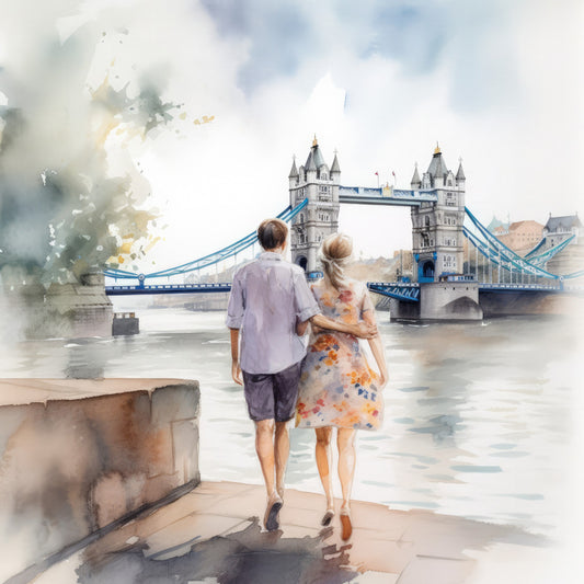 London In Summer Fabric Panel 5