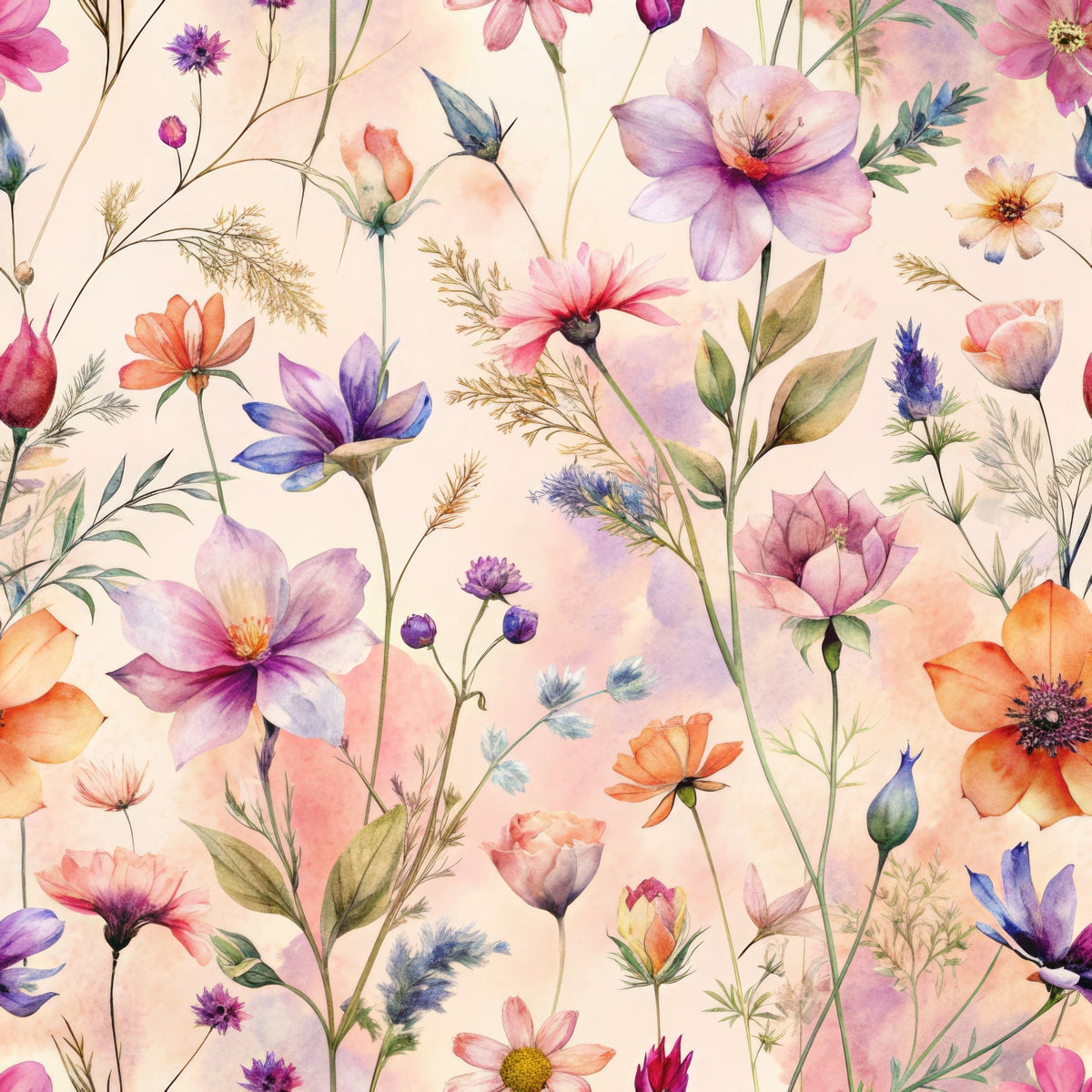 Petal Reverie Pattern 1 Minky Fabric