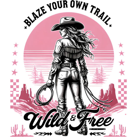 Coquette Cowgirl Fabric Panel 36