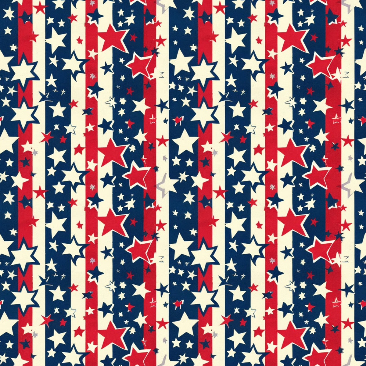 Liberty Stars Pattern 4 Minky Fabric