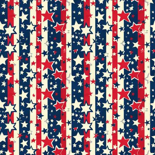 Liberty Stars Pattern 4 Minky Fabric