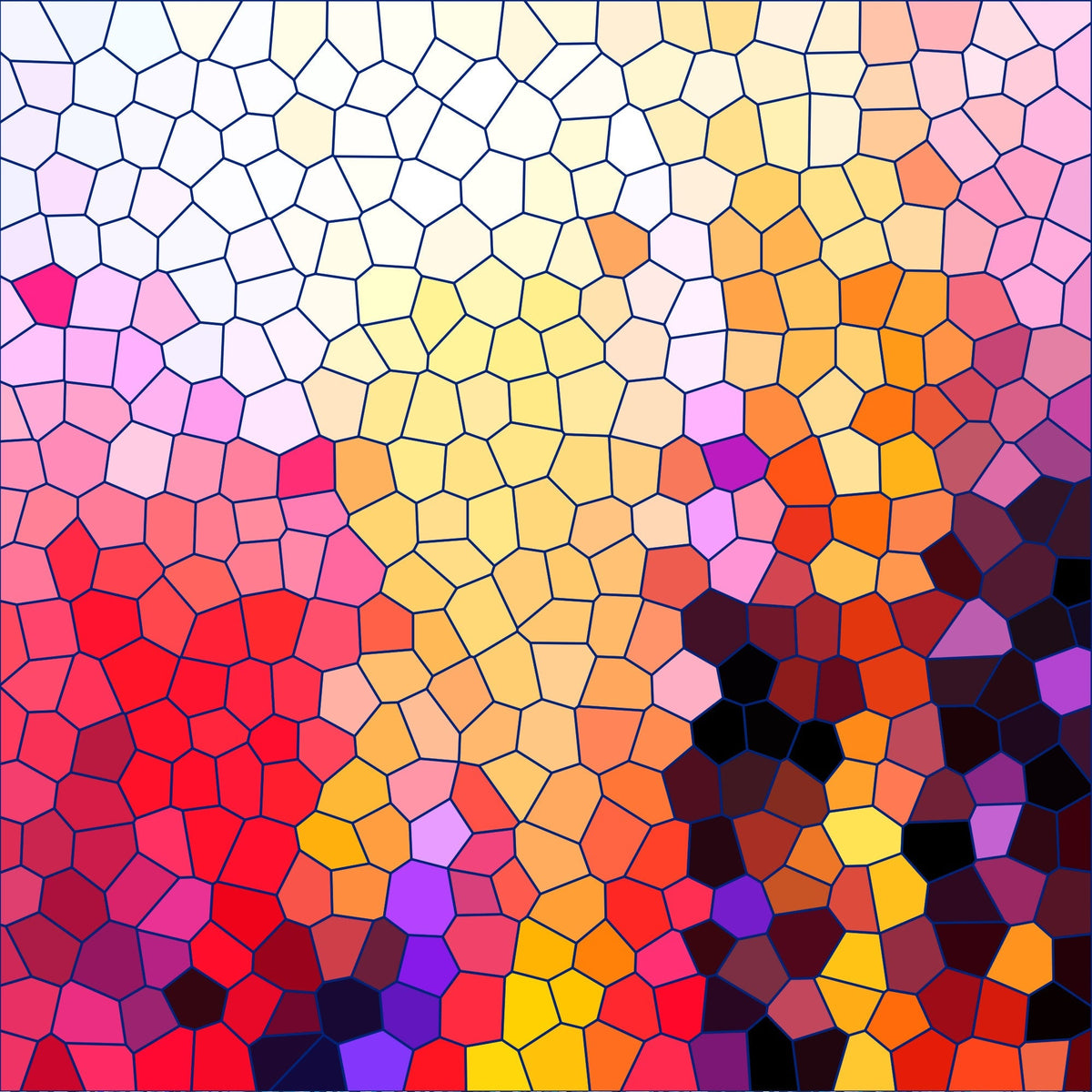 Stained Glass Dreams Pattern 9 Minky Fabric