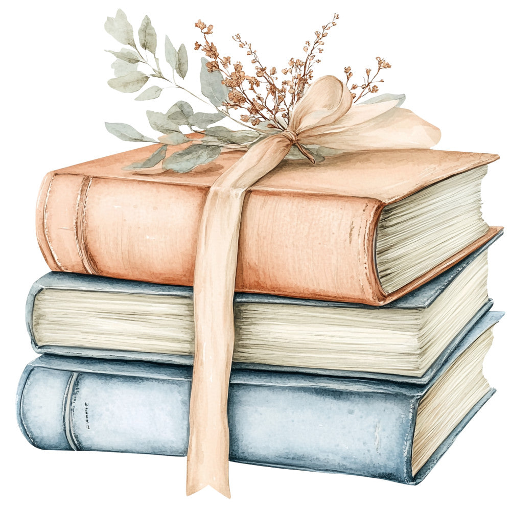 Shabby Chic Books Fabric Panel 6