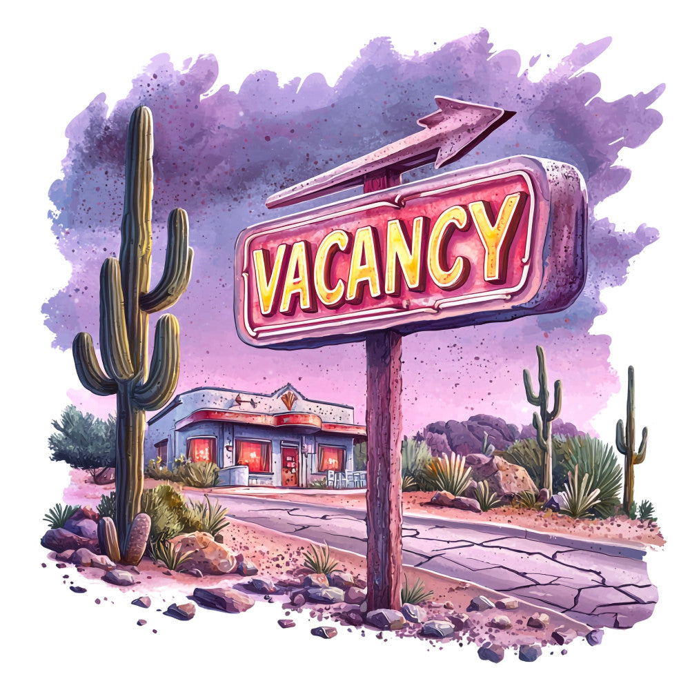 Route 66 Scene Fabric Panel 6