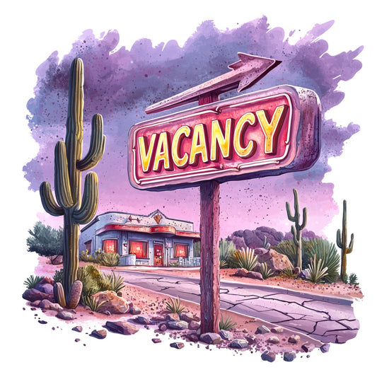 Route 66 Scene Fabric Panel 6